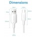 CABLE USB-C A USB-A 2 M BLANCO VENTION