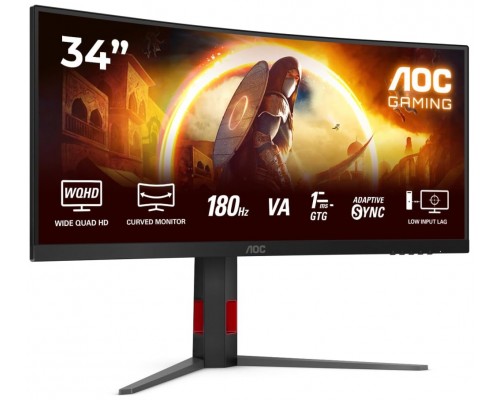 MONITOR GAMING AOC CURVO WQHD 180Hz CU34G4