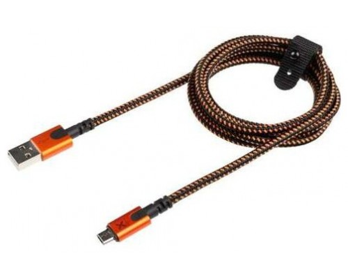 CABLE USB-A A MICROUSB 1.5M NEGRO/NARANJA XTORM