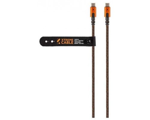 CABLE TYPE-C A TYPE-C PD 1.5M NEGRO/NARANJA XTORM