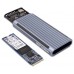 CAJA EXTERNA SSD M.2 NVMe RGB USB3.1 PLATA DEEPGAMING