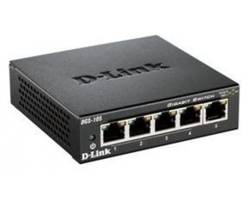 D-LINK SWITCH 5 PUERTOS 10/100/1Gbit METALICO IPTV
