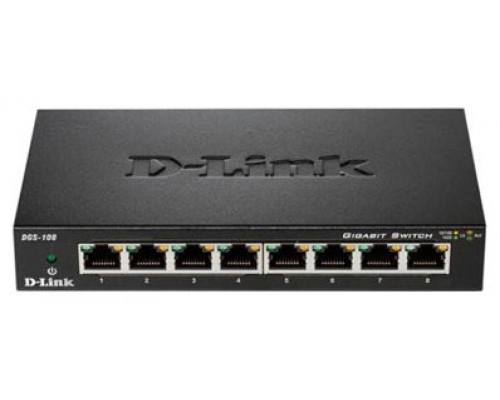 D-LINK SWITCH 8 PUERTOS 10/100/1Gbit METALICO IPTV