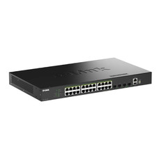 D-LINK SWITCH 24 PUERTOS 10/100/1Gbit + 4 10G SFP+ PoE+
