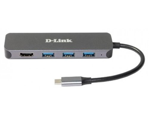 D-LINK DOCKING STATION USB-C 5 EN 1 CON HDMI/SUMINISTRO ELECTRICO