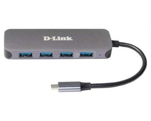 D-LINK DOCKING STATION USB-C 5 EN 1 CON SUMINISTRO ELECTRICO