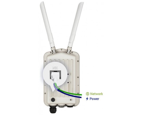 D-LINK WIRELESS ACCESS POINT PoE AC1300 DUAL BAND OUTDOOR