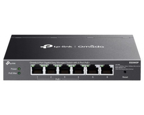 TP-LINK SWITCH OMADA 6 PUERTOS 10/100/1Gbit 4 PoE+