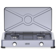 HORNILLO DE GAS 2 FUEGOS DOUBLE COOK GRIS HAEGER