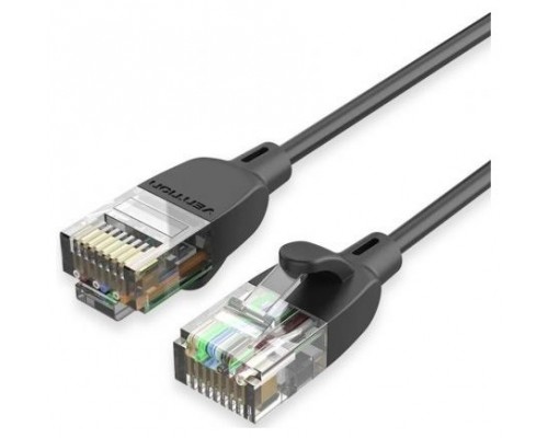 CABLE DE RED LATIGUILLO RJ45 UTP CAT6A AWG32 8 M NEGRO VENTION