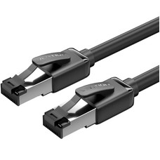 CABLE DE RED LATIGUILLO RJ45 CAT.8 SFTP 20 M NEGRO VENTION-AA9 CABLE DE RED LATIGUILLO RJ45 CAT.8 SFTP 20 M NEGRO VENTION
