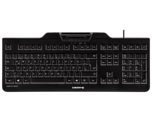 TECLADO CON LECTOR DNIe NEGRO CHERRY