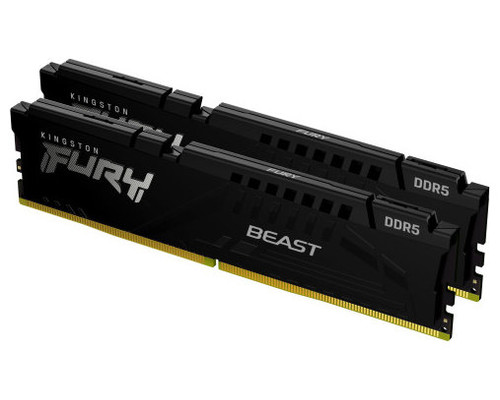DDR5 32 GB (2X16KIT) 6400 Mhz. FURY BEAST KINGSTON-AA142 DDR5 32 GB (2X16KIT) 6400 Mhz. FURY BEAST KINGSTON