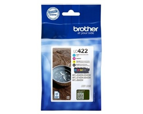 MULTIPACK 4 CARTUCHOS TINTA LC422 BK/C/M/Y BROTHER