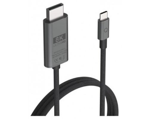 CABLE USB-C A DISPLAYPORT PRO NEGRO 2M LINQ