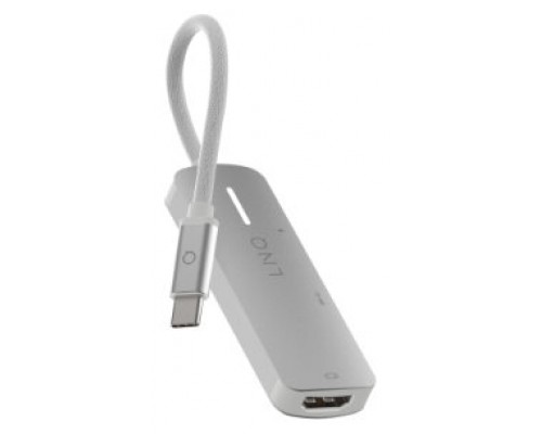 ADAPTADOR 3 PUERTOS USB-C GRIS LINQ