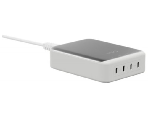 CARGADOR ESCRITORIO 4xUSB-C 240W GaN2 PLATA LINQ