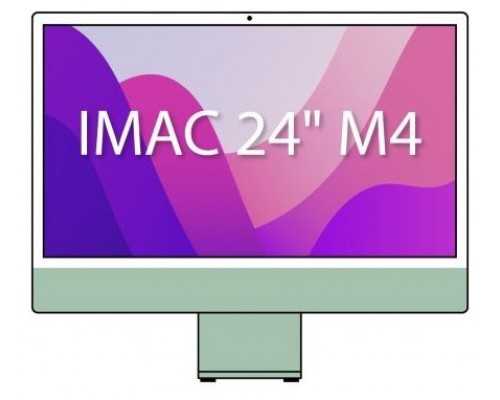 iMAC APPLE 24"" RETINA 4.5K M4 10CORE+GPU 10CORE 24GB 512GB GREEN