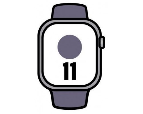 APPLE WATCH SERIES 11 CAJA PLATA GPS 42mm CORREA MORADA S/M