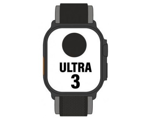 APPLE WATCH ULTRA 3 CAJA TITANIO NEGRA 49mm CORREA LOOP TRAIL NEGRA M/L