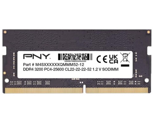DDR4 8 GB 3200 Mhz. SODIMM BULK PNY
