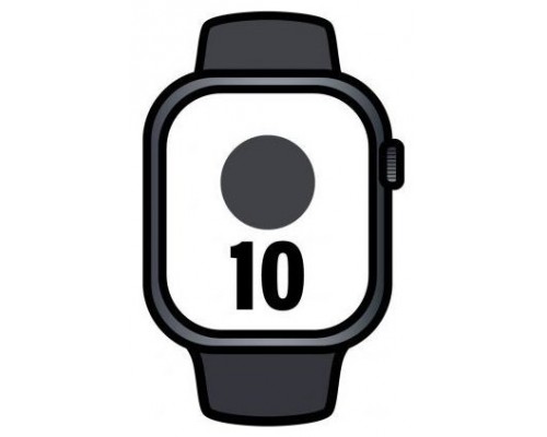 APPLE WATCH SERIES 10 CAJA ALUMINIO GPS+CELL 42mm CORREA DEPORTIVA NEGRA S/M