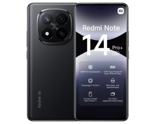SMARTPHONE REDMI NOTE 14 PRO+ 5G (12+512GB) BLACK XIAOMI
