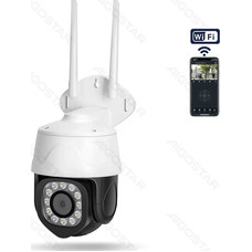 CAMARA VIDEOVIGILANCIA ""BLACK EYES"" WIFI PTZ RESISTENTE AL AGUA BLANCO AIGOSTAR