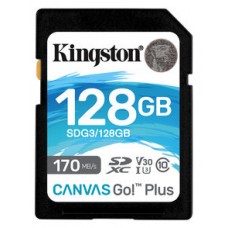 SECURE DIGITAL HC 128 GB CANVAS GO PLUS CLASE10 KINGSTON