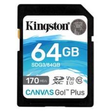 SECURE DIGITAL HC 64 GB CANVAS GO PLUS CLASE10 KINGSTON