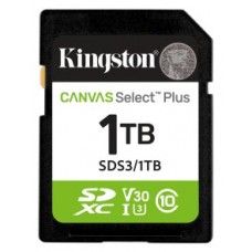 SECURE DIGITAL HC 1 TB CANVAS SELECT PLUS GEN3 CLASE10 KINGSTON