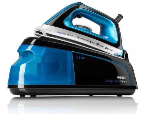 CENTRO DE PLANCHADO BLUE STEAM 2.200W NEGRO/AZUL HAEGER