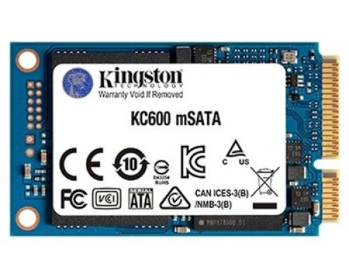 MEMORIA KINGSTON-SSD MSATA KC600 1024G