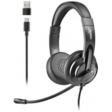 AURICULAR VOX 605 USB-C NEGRO NGS