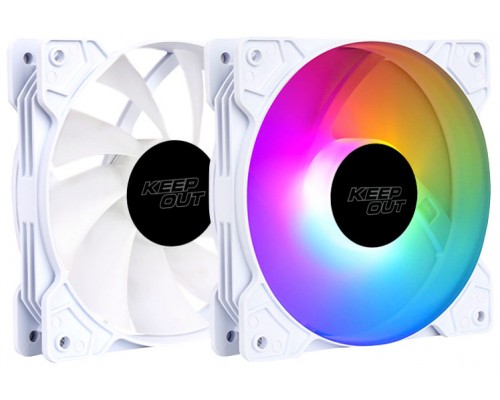 VENTILADOR AUXILIAR XFC-120F RGB BLANCO KEEPOUT