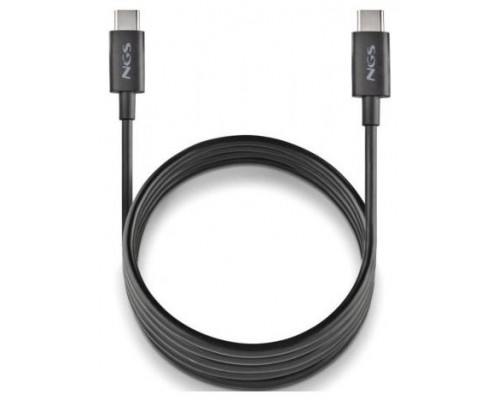 CABLE USB-C A USB-C ZYRO 60W 1 M NEGRO NGS